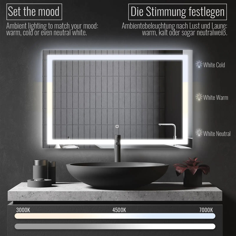 Espejo rectangular Led